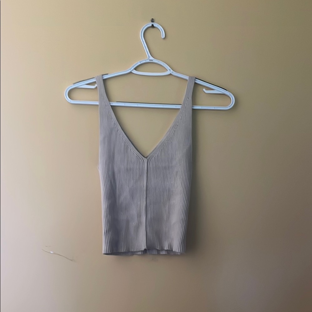 Dry goods originality cream/tan Ribbed Tan Top size S.